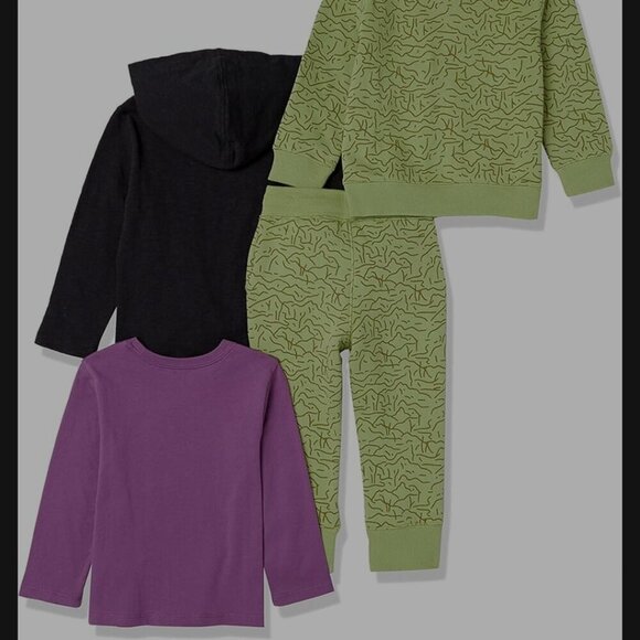 🔥3/$42 w FREE SHIPPING🔥 NWOT Boys Long-Sleeve Outfit Set, pack of 4. - Picture 2 of 8